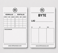 Matchkort: Byten fotboll 30-pack